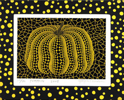 草間彌生 「PUMPKIN」 版画 シルクスクリーン 14×20｜【Arts